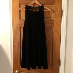 Black velvet dress